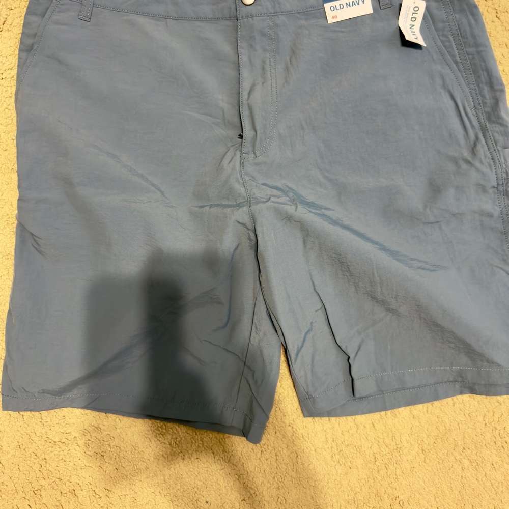 Old Navy Men's Slate Blue Flat Front Shorts